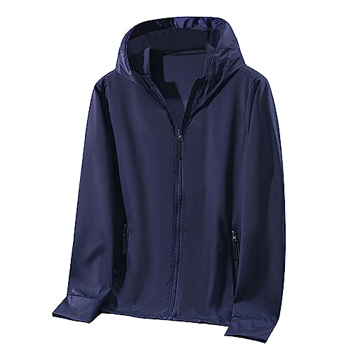 Herren Sommer- und Herbst-Sonnenschutz, Wind- und regensicher, Outdoor-Sport, lässig, atmungsaktiv N Herren Pullover