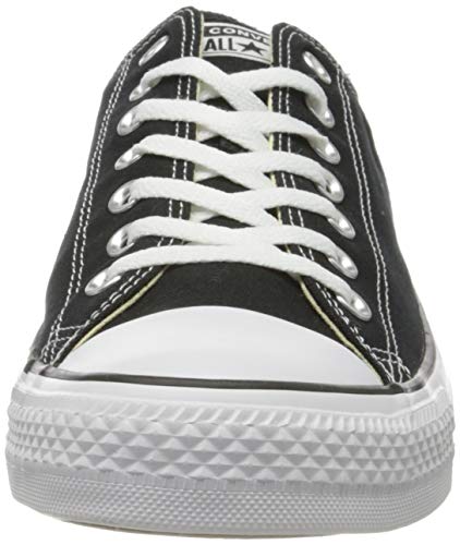 Converse Unisex Chuck Taylor All Star Low Top Sneaker, Black, 12.5 US Women2