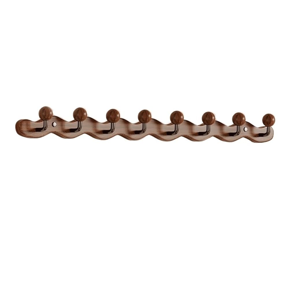 YQINQIN83B Coat Hangers Solid Wood Clothes Hanger, Entrance Foyer, Door, and Hats, Non Perforated Hanging, Wall Mounted for Bedroom(Large)