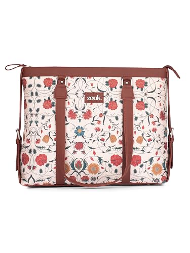 Image of ZOUK Office Bag | Stylish Bags for Office Use | Laptop Bag 15.6 inch | Stylish Tote for Office Use | Purse for Women | Vegan Leather Handbag | Daily & Travel Use