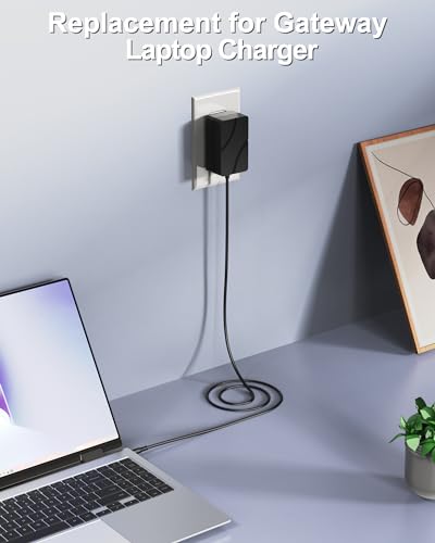 12V2A Replacement for Gateway Laptop Charger Compatible with GWTC116-2 GWTN156-11 GWTN116-1 GWNC21524 GWTC116-1 GWTN116-3 GWTN141-1 GWTN141-5 EVOO EV-C-116-5 EV-C-116-6 N11SP3 Laptop Power Supply