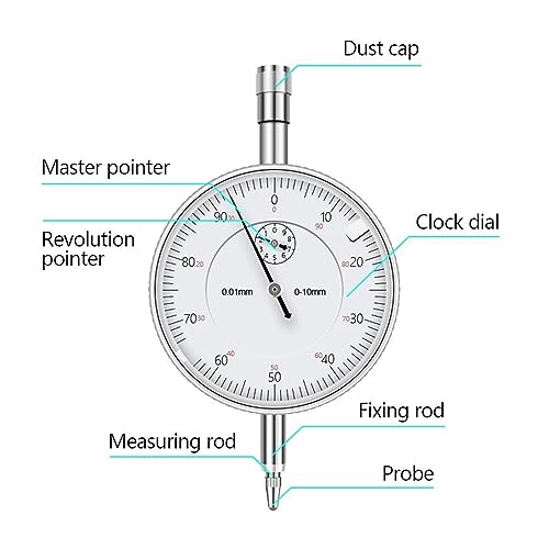Reloj comparador de precision 0-10mm ideal para ajustar guias de carpinteria 8