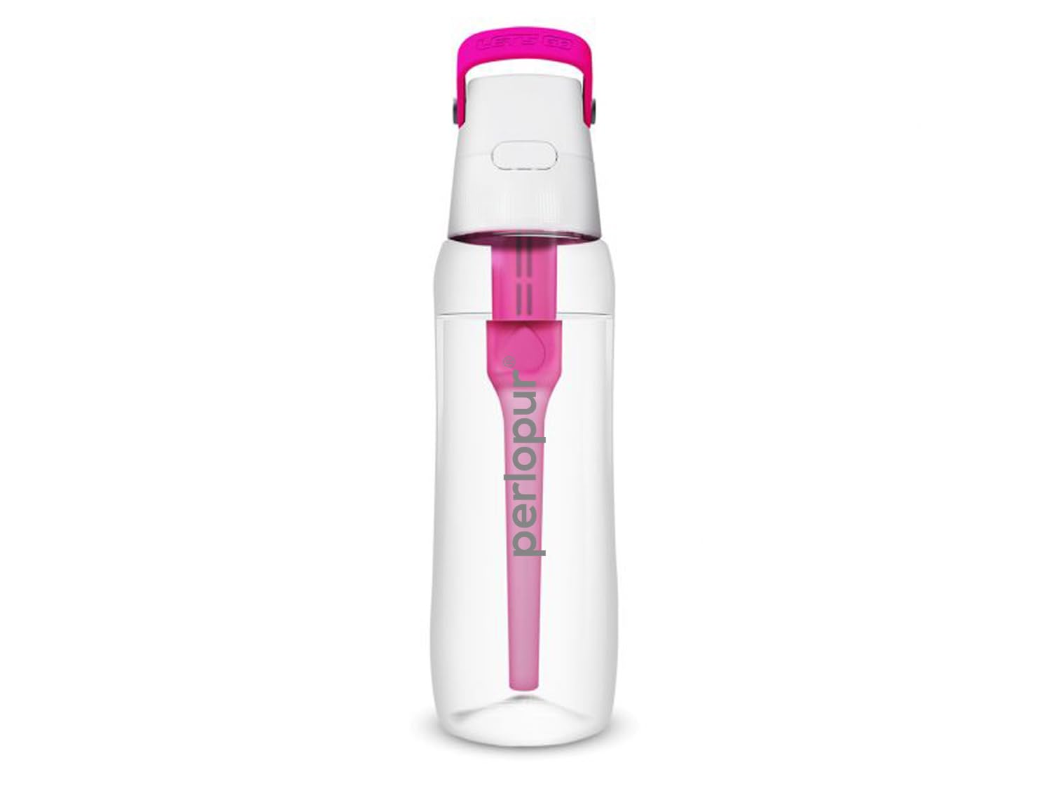PearlCo SOLID Gourde avec filtre à eau 0,7 l (rose) | Bouteille filtrante sans BPA | école, sport, eau, enfants, voyage