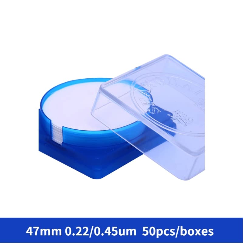 50 unids/Lote Filtro de Membrana microporosa PVDF 47mm micras 0,22/0,45 for Suministros de Laboratorio de filtración de solución de Agua
