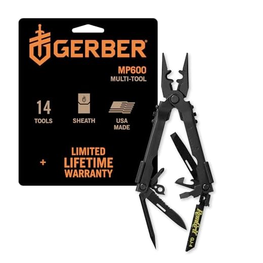 Gerber Gear 07400 Needle Nose Pliers Multitool DET Multi-Plier 600 with Blasting Cap Crimper