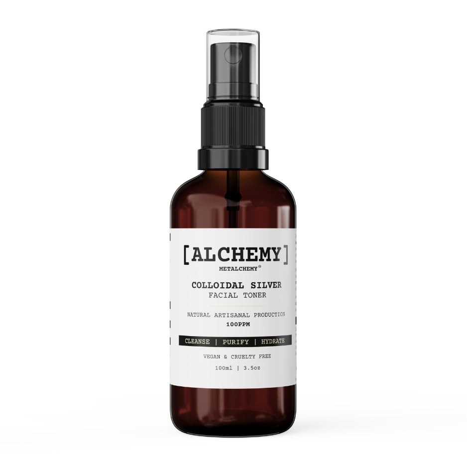 Colloidal Silver Spray 100mL 100 PPM Superior Concentration Artisanal Production Better Results Made in The UK [Alchemy] Natural