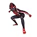 NAWAKOL Superhero Cosplay Costumes for Kid Halloween Bodysuits Unisex Spandex Costume (Redblack, 4T)…