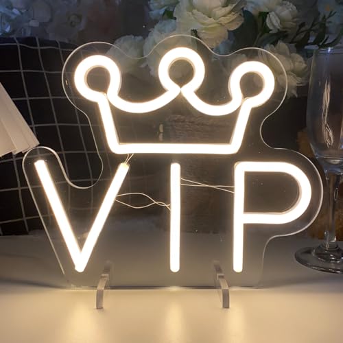 Image of VIP Table Number Neon Sign Desk Lamp Night Light Wedding Letter LED Neon Sign Wedding Table Decorations Neon Light Shop Bedroom Home Room Decor Christmas Party Warm White USB 25x21 CM