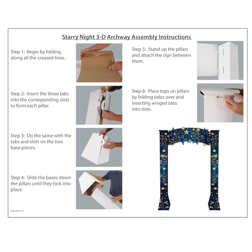 Starry Night 3-D Archway Prop Multicolor