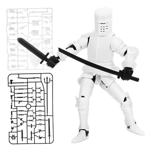 GOOHOCHY 関節可動ナイトフィギュア ヘルメット ハンド 子供用おもちゃ デスク用中世騎士ロボット アクションフィギュア 多関節可動 マネキ
