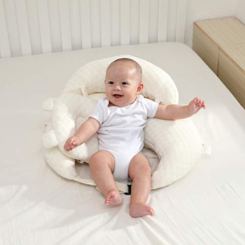 Amazon Com Baby Breastfeeding Pillow And Positioner Boy Girl Infant Feeding Pillow With Headrest Backrest Soft Cotton Nursing Pillow Adjustable Strap Baby Gifts One Beige Baby