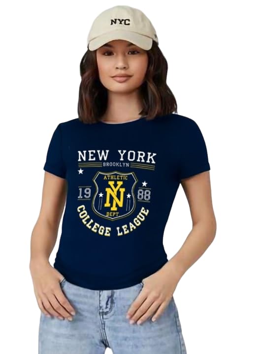 Image of THE DRY STATE Women Cotton Half Sleeve Round Neck Tshirt