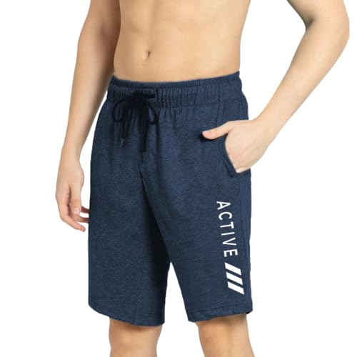 Image of KART BLACK Men's Regular Fit Shorts with Pocket /Casual Knit Shorts /Combo Pack of 3 /Summer Shorts