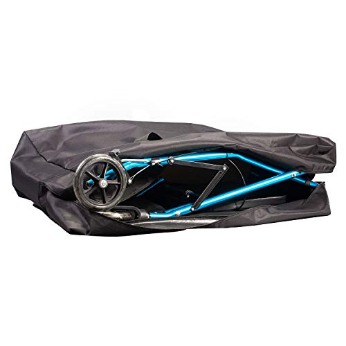LLYWCM Heavy Duty Carrying Bag & Storage Bag for Compact Wheelchairs, Folding Walker, Zero Gravity Chair, Rollator, Transport Chair, Travel Chair - Extra Large Thick Travel Moving Bag