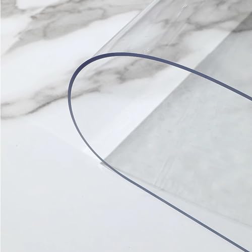 Nappe transparente table à manger imperméable PVC 85x130