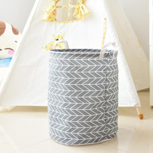 Cesto de almacenamiento de juguetes y ropa infantil bolsa ligera con asas para hogar 8
