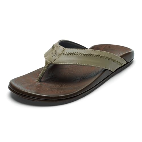 Image of OluKai Hiapo Men's Leather Beach Sandal, Crafted Materials