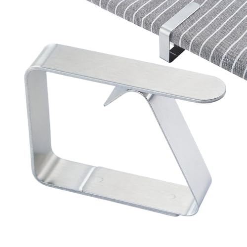Tableckloth Clip - Heavy -Duty Picnic Table Cover Clamp, pinza de montaje exterior portátil | Abrazaderas para cubierta de mesa de acero inoxidable, bloqueo de tensión de viaje reutilizable, fijador