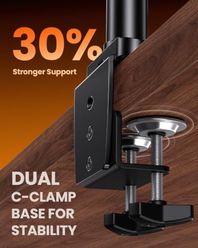Image of ErGear Triple Monitor Mount for 13-32 Inch Screens, 19.8 lbs per Arm
