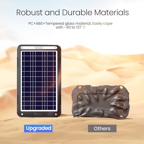 Image of POWOXI 12V Solar Car Battery Charger: 12W Solar Panel Kit Battery Trickle Charger Maintainer with Smart PWM Controller for Car - RV Boat Marine Motorcycle - for Trailer Truck Snowmobile Tractor