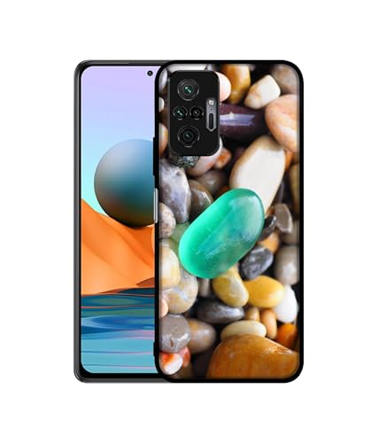 Image of Sea Stones Design Premium 2D Printed Metal Back Case Cover for Mi Redmi Note 10 Pro 4G / Note 10 Pro Max 4G