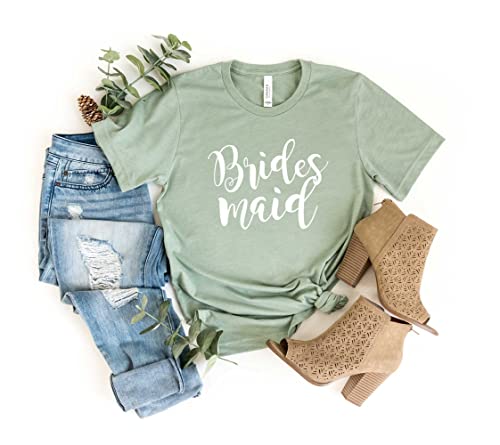 Blue Sand Textiles Bridesmaid Shirt. Shirt for Wedding Party. Unisex T-Shirts for Bridesmaids. Bachelorette Party Shirts.2