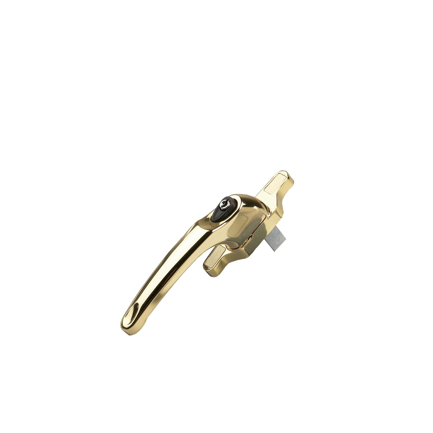 KOOPLES HARDWARE Cadenza Locking Window Handle Right Hand – Secure Durable Window Fitting – Fixings Included (Polished Gold)
