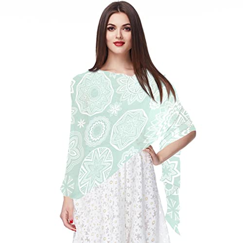 Châles et écharpes bohème vintage multicolore grand foulard femme rétro