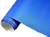 carbon blau folie Dicke ca 0,16mm 5€/m2 Auto Folie - 3D Carbon blau metallic blasenfrei 200 x 150 cm BLASENFREI Car Wrapping Klebefolie