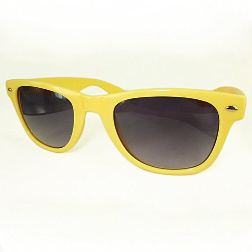 DP Design® Gafas de sol Wayfarer Unisex Amarillas lentes negras SFUMATE Fashion UV400