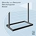 Econoco Industrial Metal Sign Holder, 22x28 Poster Frame, Floor Standing Retail Sign Display, Matte Black, Heavy Duty Base, 56in Height
