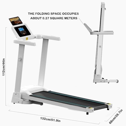 Image of Folding Treadmills Treadmills for Home Folding with Incline Household Smart Electric Foldable Treadmill Running Trainner Jog Space