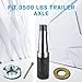 RigsNParts Trailer Spindle Round #84 EZ Lube Spindle for 3500lbs Trailer Axle Spindle 1-3/4