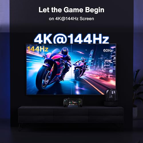 Image of iVANKY Upgraded 10-in-1 Docking Station for ROG Xbox Ally X(2025) /Steam Deck OLED /ASUS ROG Ally X, 4K@144Hz Dock for Lenovo Legion GoS /MSI Claw, HDMI 2.1, 1Gbps Ethernet, 5*USB-A 3.0, 100W Charge