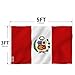 Anley Fly Breeze 3x5 Foot Peru Flag - Vivid Color and Fade proof - Canvas Header and Double Stitched - Peruvian National Flags Polyester with Brass Grommets 3 X 5 Ft