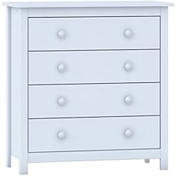 Cajoneras Y Comodas Blancas Dogar Moblit Cómoda, Madera, Blanco Translucido, 78.5x75x35 cm