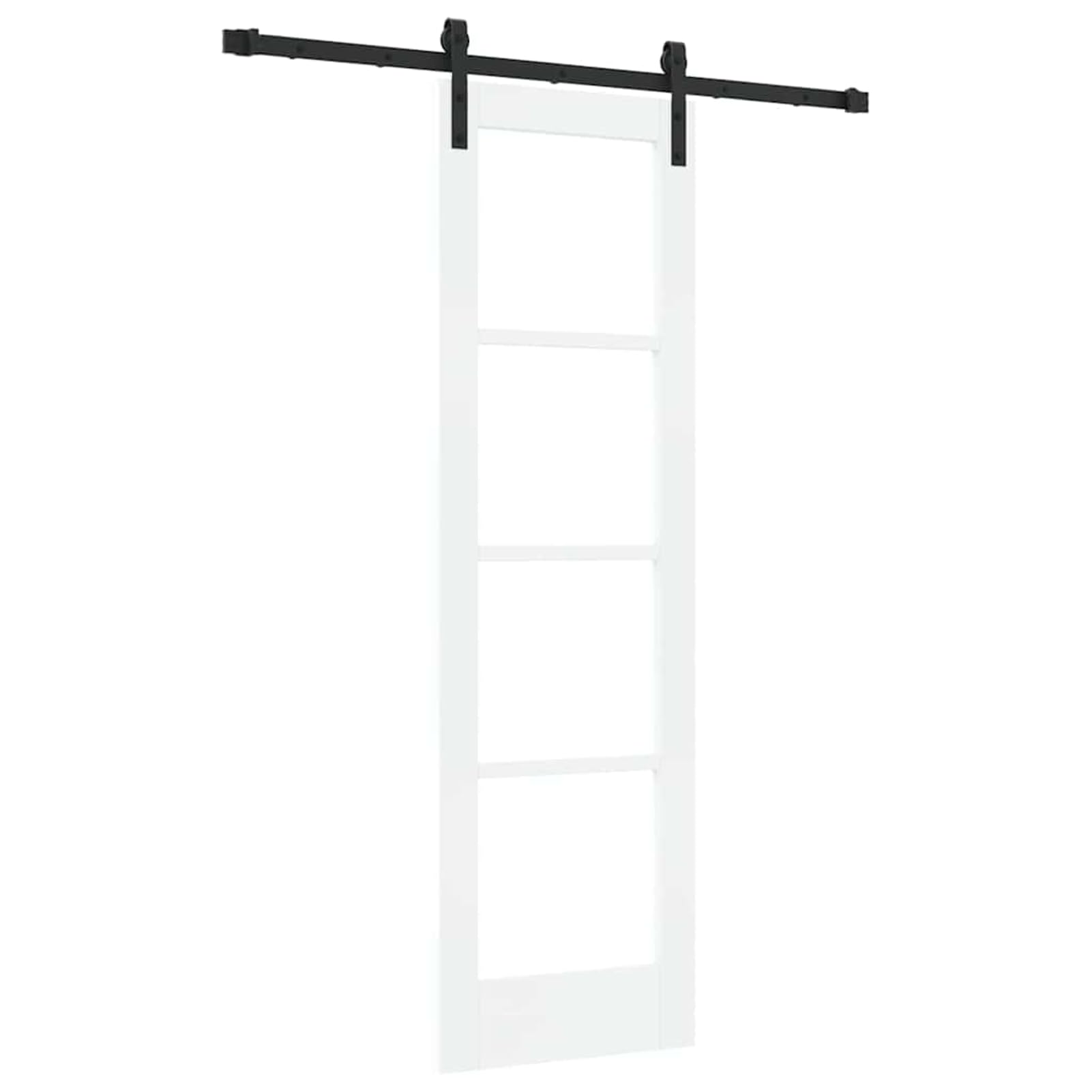 Homgoday Puerta Corrediza de Madera de Pino Maciza con Diseño Moderno y Resistente - 23.7 kg