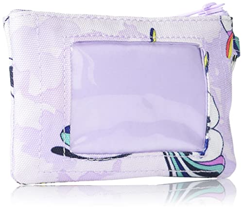 Vera Bradley Women's Recycled Lighten Up Reactive Zip ID Case Wallet, Butterflies, One Size2