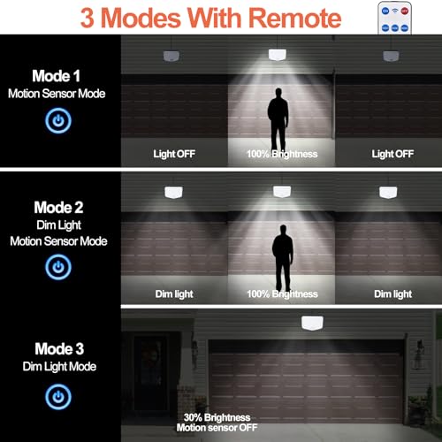 Solar Flood Lights Outdoor, 153 LEDs Solar Spot Lights Outdoor Motion Sensor, 3 Modes Garden Light Waterproof, PIR Lights for Yard Garage Shed Garden Outside - Image 5