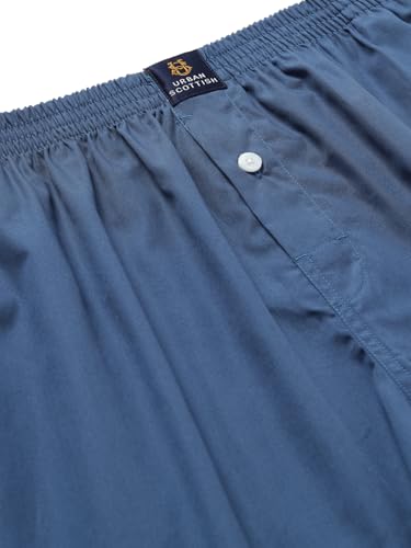 Image of Urban Scottish Solid Men's Boxer Pants 100% Cotton Material Soft and Stretchy Elastic Waist Band Dynamic Movement and Hardwearing Stitching Breathable with A Gentle Snug Fit (Pack of 3)