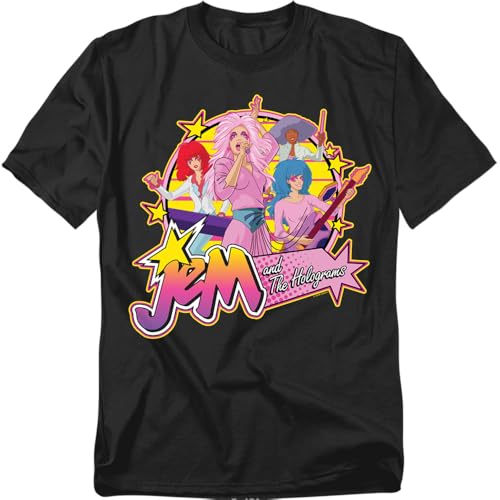 Popfunk Jem and the Holograms Sunset Band Unisex T-Shirt Black Large