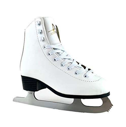American Athletic Shoe Girl's Tricot Lined Ice Skates, White, 13 #TOP2