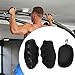 Menolana 2Pcs Weight Lifting Grips with EVA Case Hand Strengthener Gym Gloves Workout Grips for Gymnastics Rows Bar Women Men Fitness, Black