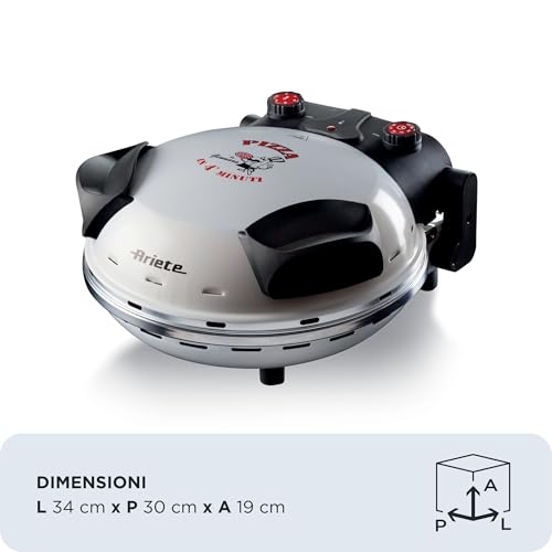 Four à Pizza électrique ARIETE 918 Pierre réfractaire Diamètre 33cm Température max 400°C - vue 4