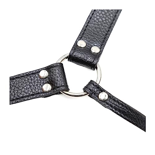 Sex Bondage PU Leather Double Penetration Strapon Panties Women Waist Belt Underwear Fetish Wear3