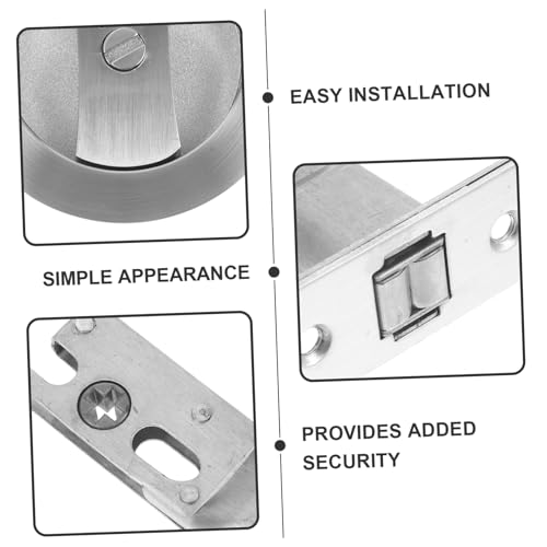Cerradura para puerta corrediza ARTIBETTER de privacidad, herraje interior duradero para dormitorios con fácil instalación y acabado en níquel miniatura 5