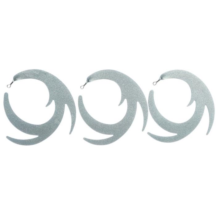 Dragon Wiggle streamer tails fly fishing predator 95mm (SILVER GHOST) — image 1