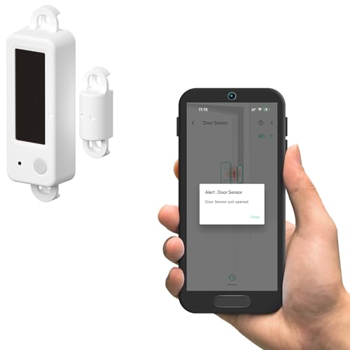 Image of YoLink Solar Outdoor Door Sensor IP67 Weatherproof Gate Sensor with 2,000ft Long Range, No Battery Changes, Real-Time Alerts & Open Reminders, YoLink Hub Required, YS7717