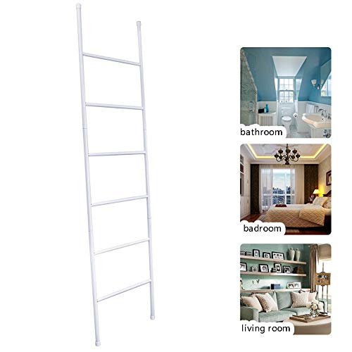 Toallero de metal blanco con diseño minimalista para accesorios del hogar 8