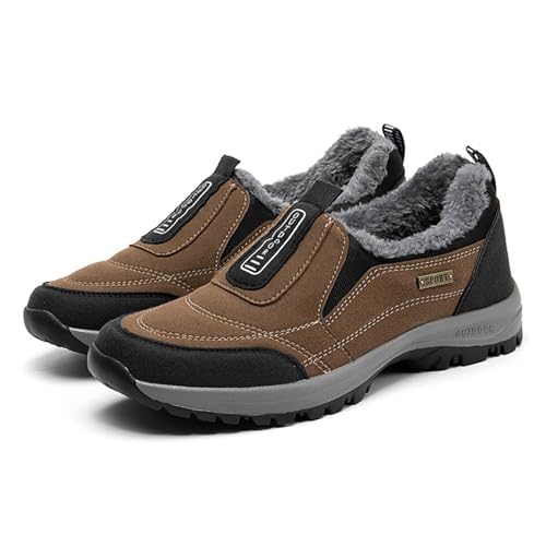 Laquieio Zapatillas Hombre Casa Invierno Zapatillas Trabajo Comodos Calzado Antideslizante Outdoor Antideslizantes,Botas Cálidas para Correr, Regalos De Carnaval